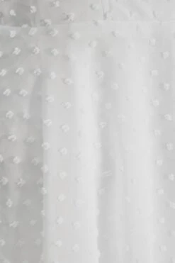 Cream Chiffon Dobby Frill Playsuit -Chic Summer Shop 00100037209 ZS