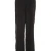 Black Cargo Palazzo Trousers