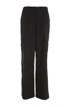 Black Cargo Palazzo Trousers