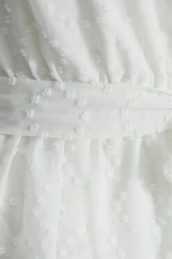 Cream Chiffon Lace Peplum Top -Chic Summer Shop 00100037228 ZS