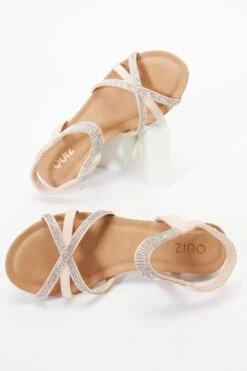 Pink Cross Front Comfort Wedges 11 Pink Cross Front Comfort Wedges -Chic Summer Shop 00100037239 XS