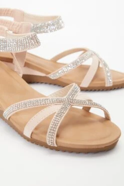Pink Cross Front Comfort Wedges 12 Pink Cross Front Comfort Wedges -Chic Summer Shop 00100037239 ZB