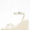 Nude Cross Strap Wedges -Chic Summer Shop 00100037261 ZM