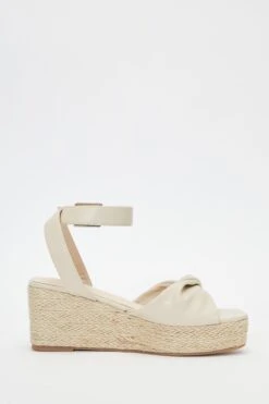 Nude Twist Front Wedges -Chic Summer Shop 00100037276 ZS