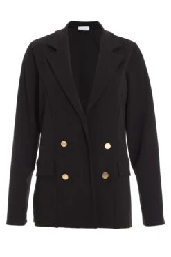Black Buttoned Blazer