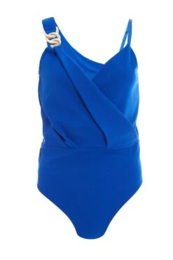 Royal Blue Gold Chain Bodysuit