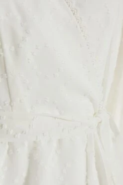 White Chiffon Polka Dot Skater Dress -Chic Summer Shop 00100037366 ZS