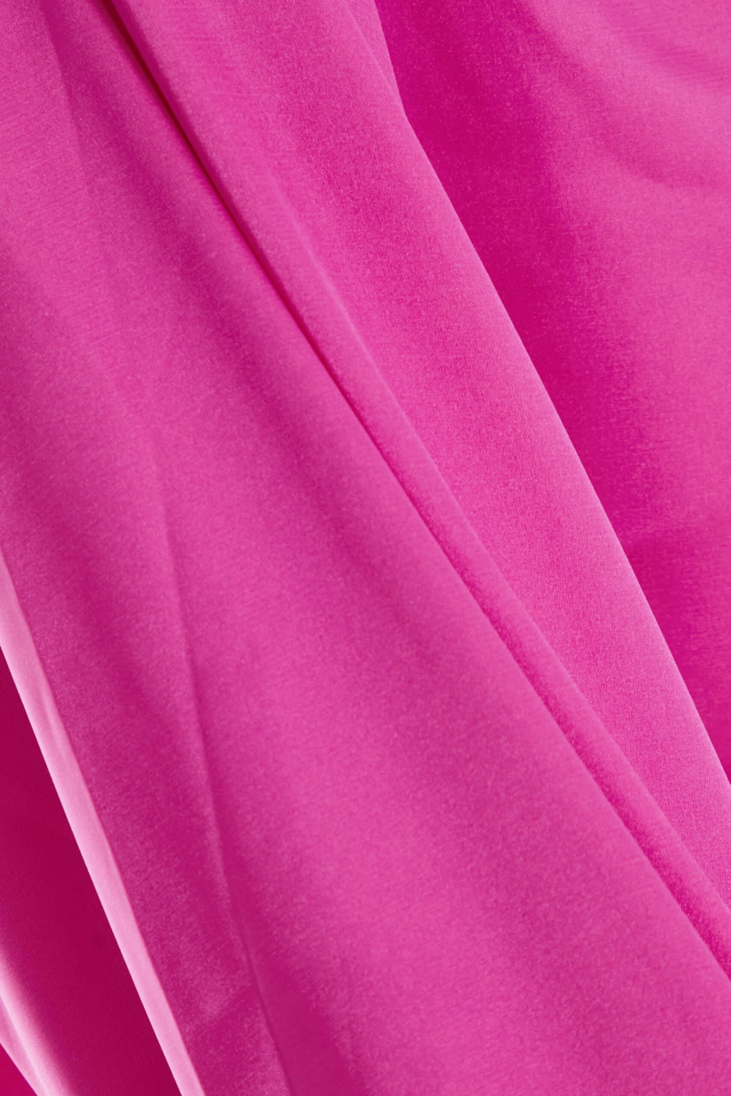 Pink Satin Tie Cropped Blouse 8 Pink Satin Tie Cropped Blouse - Image 6