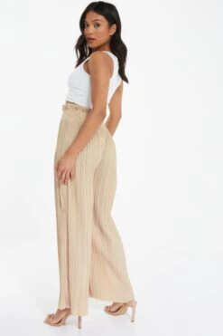 Petite Stone Pleated Wide Leg Trousers 10 Petite Stone Pleated Wide Leg Trousers -Chic Summer Shop 00100037395 XB