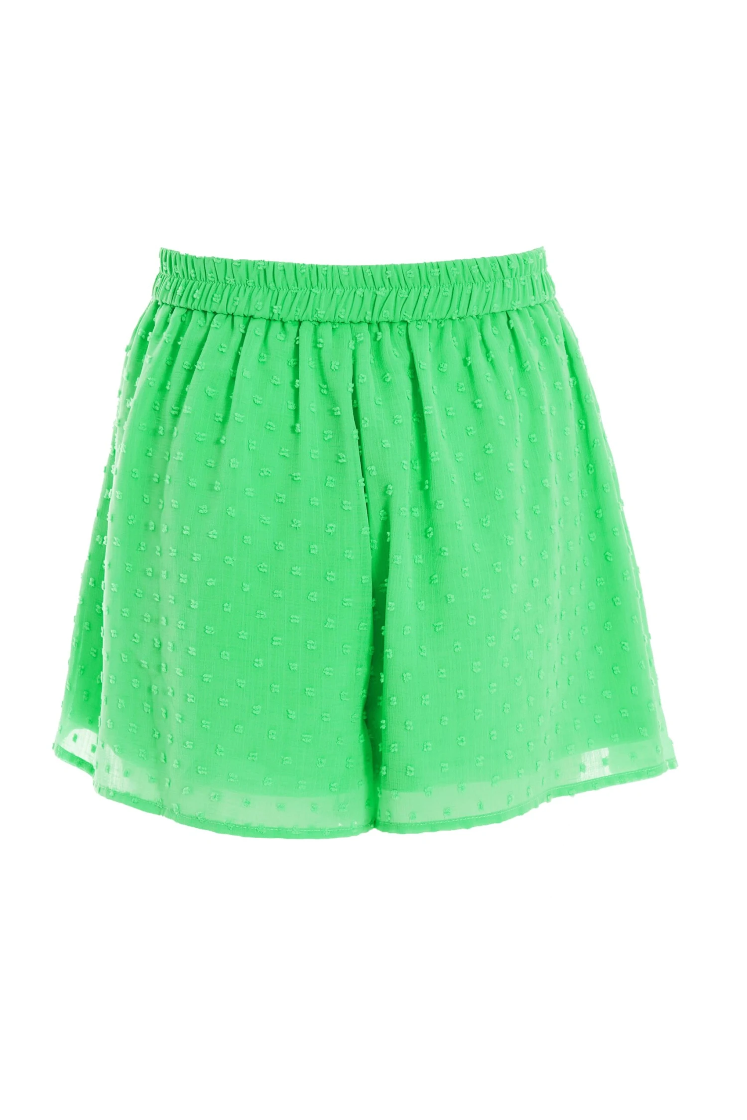 Green Chiffon Dobby Shorts 7 Green Chiffon Dobby Shorts - Image 5