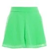 Green Chiffon Dobby Shorts -Chic Summer Shop 00100037397 ZM