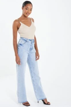 Stone Gold Chain Bodysuit -Chic Summer Shop 00100037401 XS