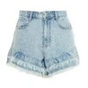 Light Blue Denim Frill Shorts 1 Light Blue Denim Frill Shorts -Chic Summer Shop 00100037430 ZM