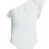 Cream One Shoulder Crochet Bodysuit -Chic Summer Shop 00100037438 ZM