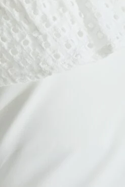 Cream One Shoulder Crochet Bodysuit -Chic Summer Shop 00100037438 ZS