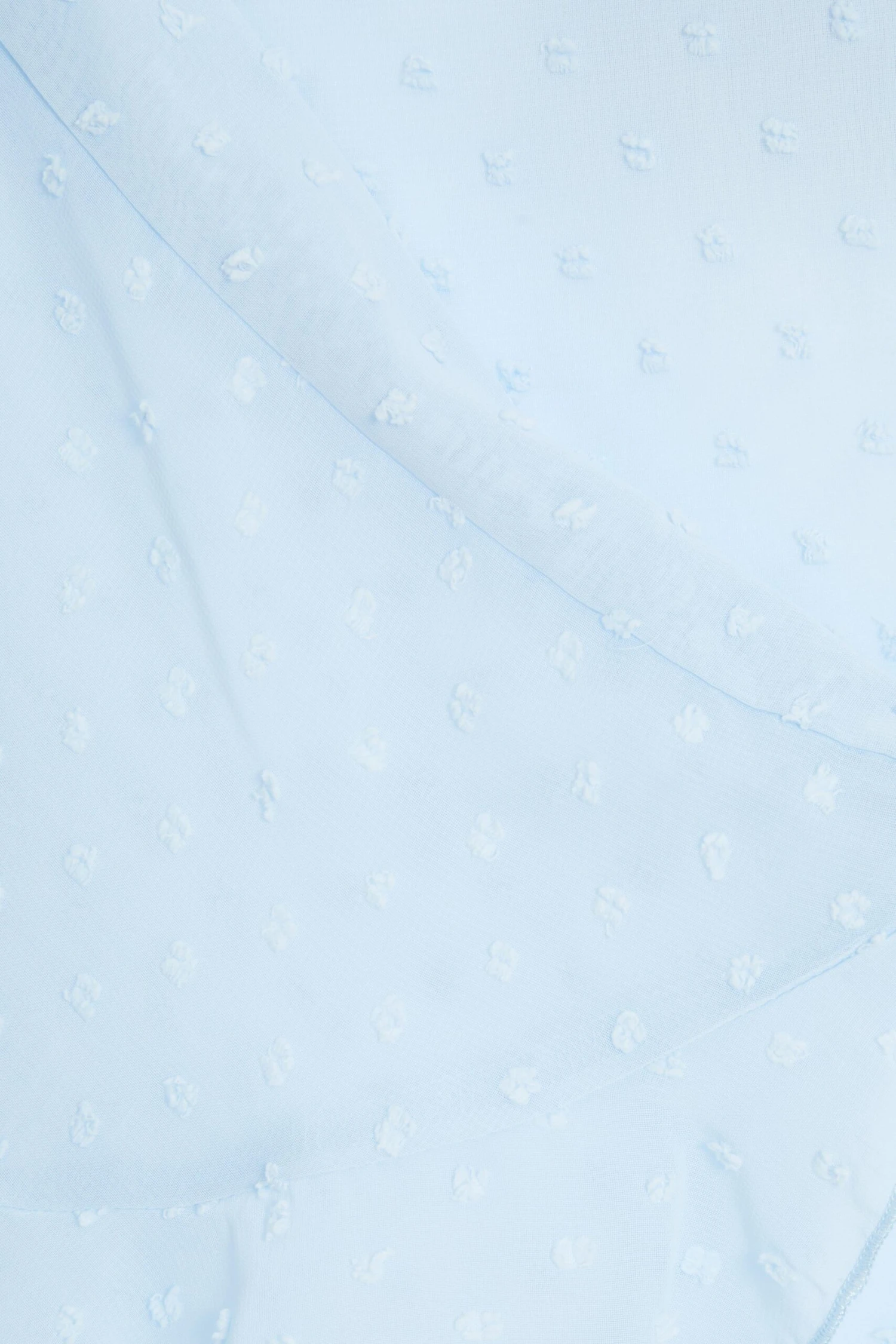 Blue Chiffon Dobby Frill Mini Skirt 8 Blue Chiffon Dobby Frill Mini Skirt - Image 6