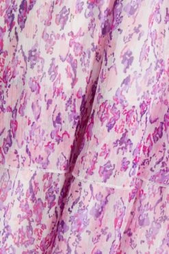 Lilac Chiffon Animal Print Mini Dress -Chic Summer Shop 00100037443 ZS