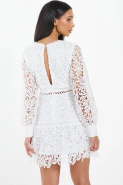 White Lace Skater Dress -Chic Summer Shop 00100037466 XB