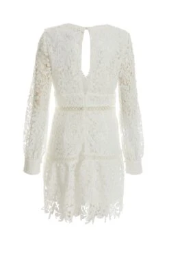 White Lace Skater Dress -Chic Summer Shop 00100037466 ZB