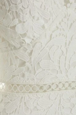 White Lace Skater Dress -Chic Summer Shop 00100037466 ZS