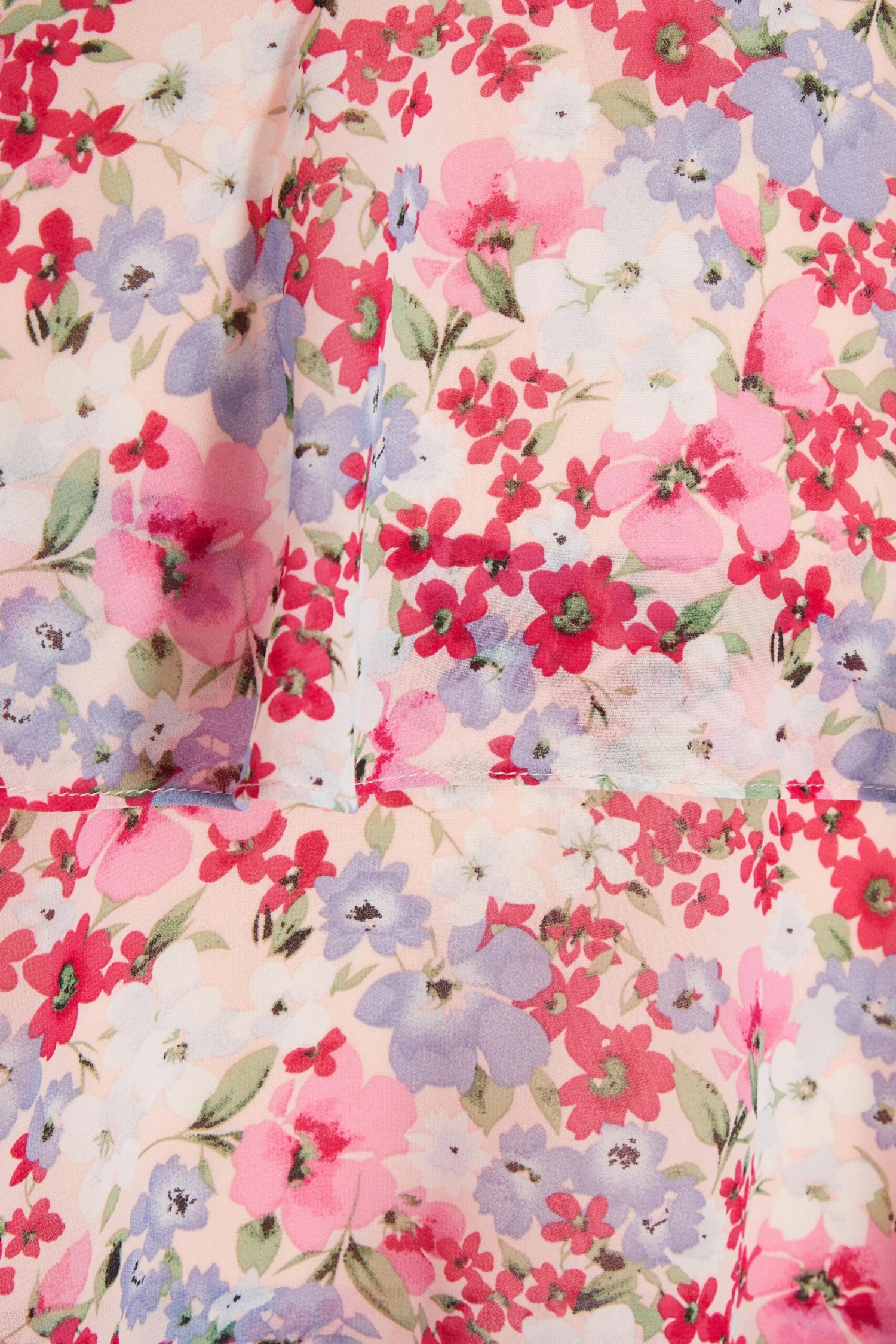 Multicoloured Floral Chiffon Tiered Mini Dress 8 Multicoloured Floral Chiffon Tiered Mini Dress - Image 6