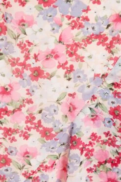 Multicoloured Chiffon Floral Tiered Maxi Dress -Chic Summer Shop 00100037472 ZS