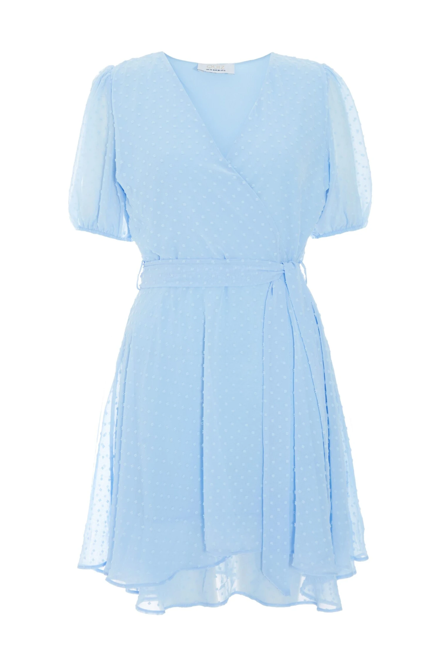 Light Blue Jacquard Skater Dress 3 Light Blue Jacquard Skater Dress