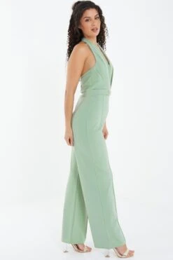 Sage Halter Neck Palazzo Jumpsuit 11 Sage Halter Neck Palazzo Jumpsuit -Chic Summer Shop 00100037800 XS