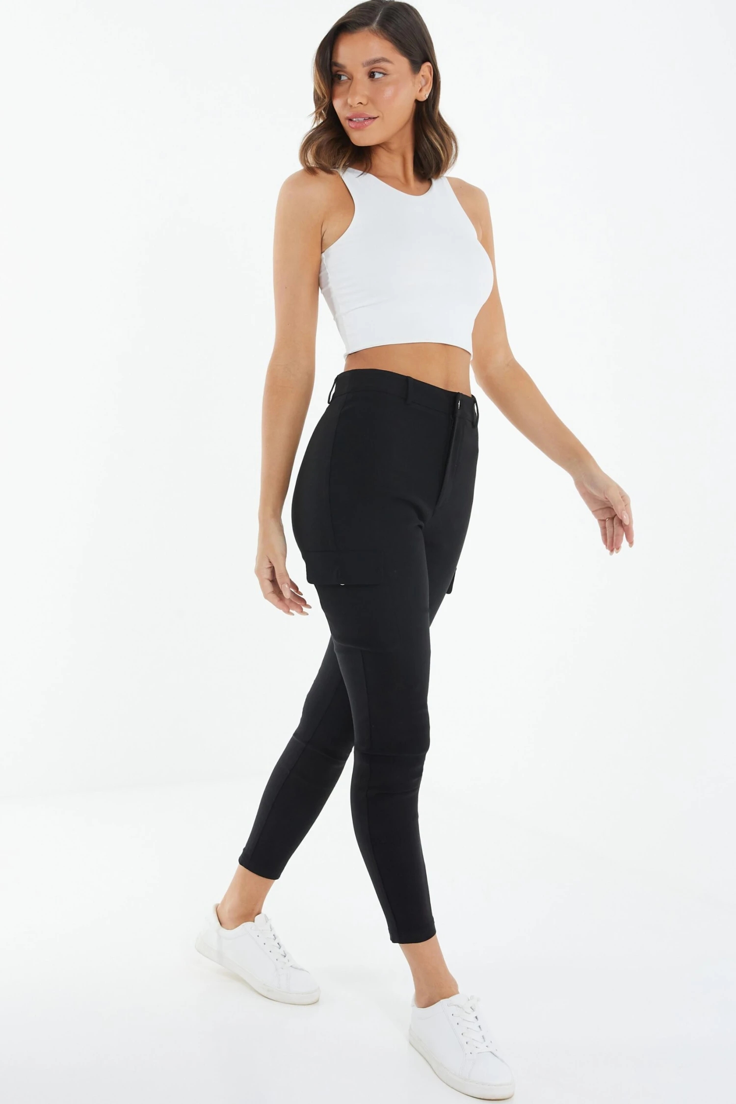 Black Skinny Cargo Trousers 6 Black Skinny Cargo Trousers - Image 4