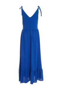 Royal Blue Tie Midaxi Dress -Chic Summer Shop 00100037875 ZB