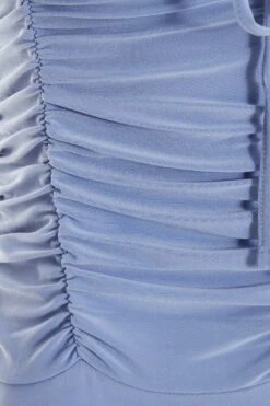 Pale Blue Lace Up Ruched Bodysuit 13 Pale Blue Lace Up Ruched Bodysuit -Chic Summer Shop 00100037883 ZS