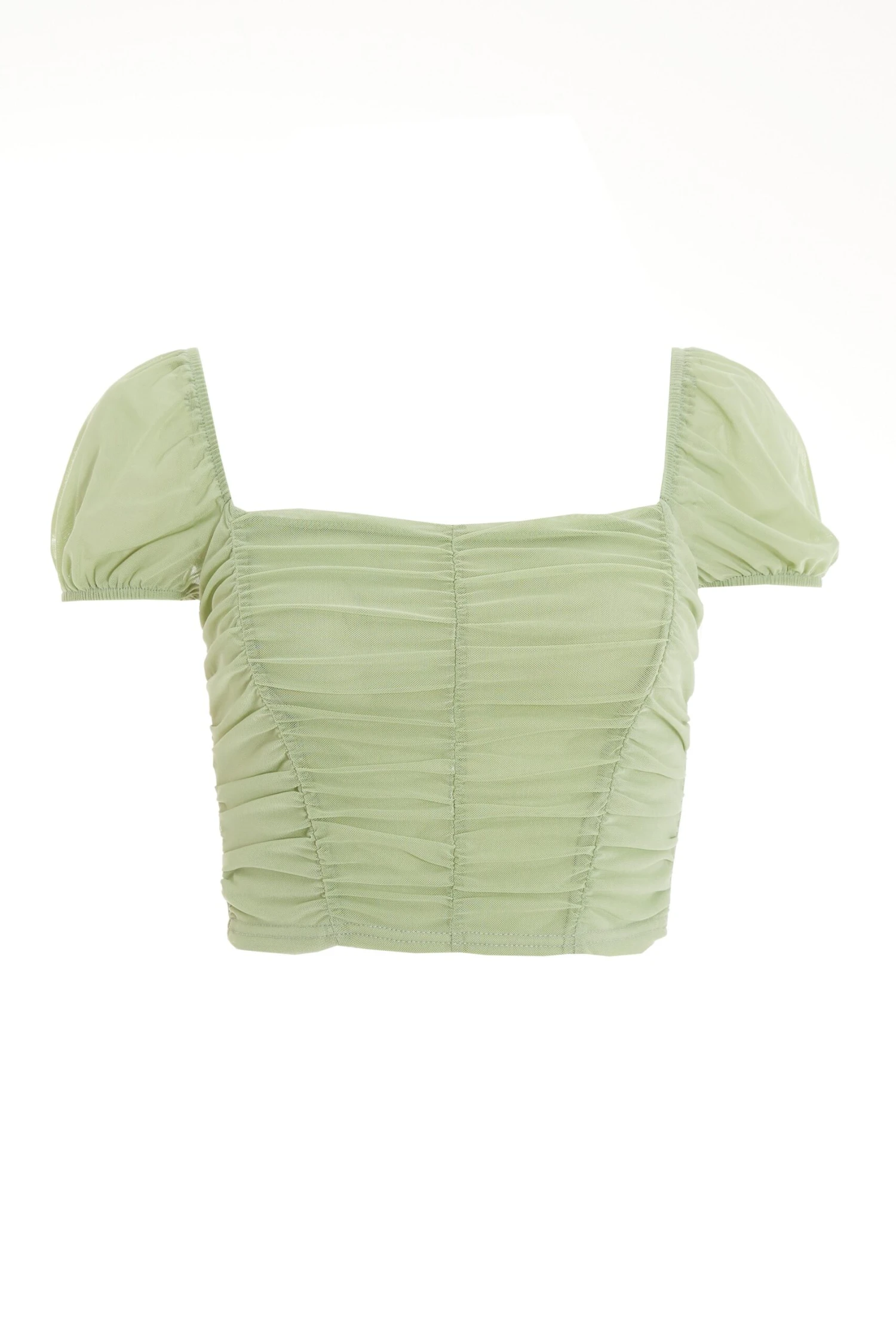 Sage Mesh Crop Top 3 Sage Mesh Crop Top