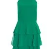 Green Halter Neck Skater Dress -Chic Summer Shop 00100037905 ZM