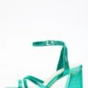Aqua Cross Strap Block Heeled Sandals -Chic Summer Shop 00100037923 ZM