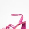 Pink Cross Strap Block Heeled Sandals -Chic Summer Shop 00100037983 ZM