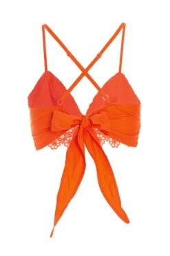 Orange Crochet Crop Top -Chic Summer Shop 00100038002 ZB