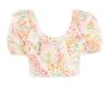 Multicoloured Animal Print Crop Top -Chic Summer Shop 00100038008 ZM