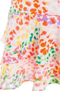 Multicoloured Animal Print Mini Skirt -Chic Summer Shop 00100038009 ZS