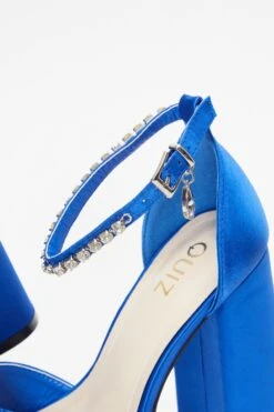 Royal Blue Platform Heeled Sandals -Chic Summer Shop 00100038021 ZB
