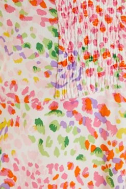 Petite Multicoloured Animal Print Midi Dress -Chic Summer Shop 00100038112 ZS