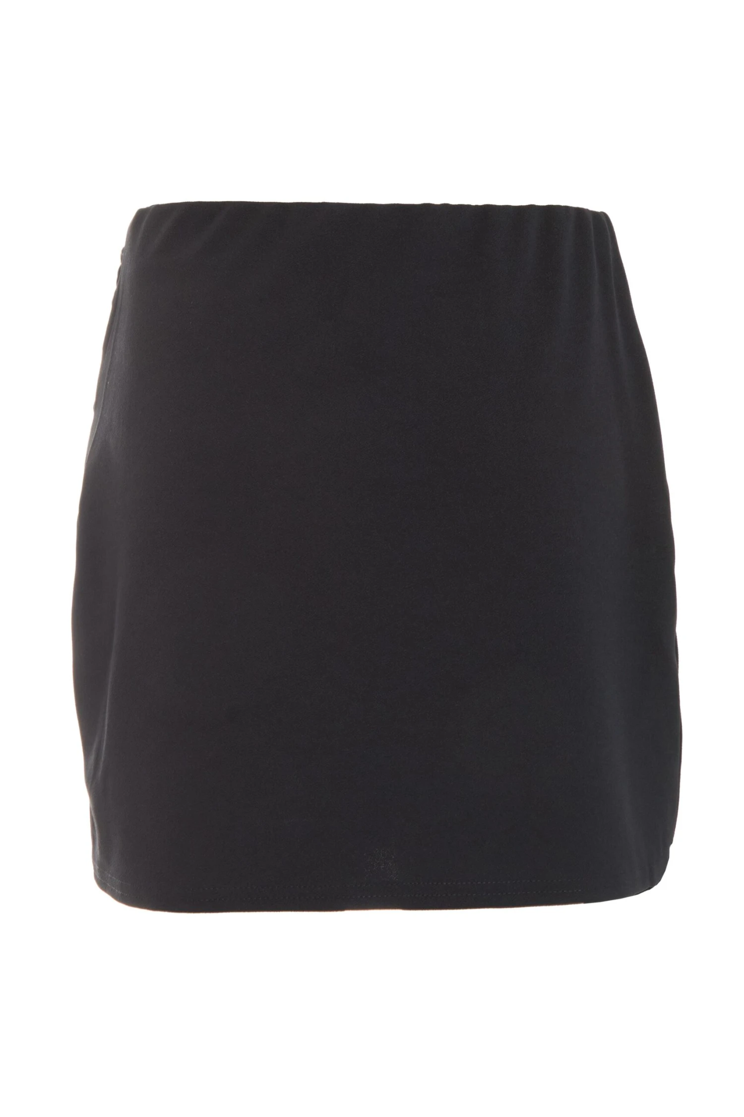 Black Ruched Wrap Mini Skirt 4 Black Ruched Wrap Mini Skirt - Image 2