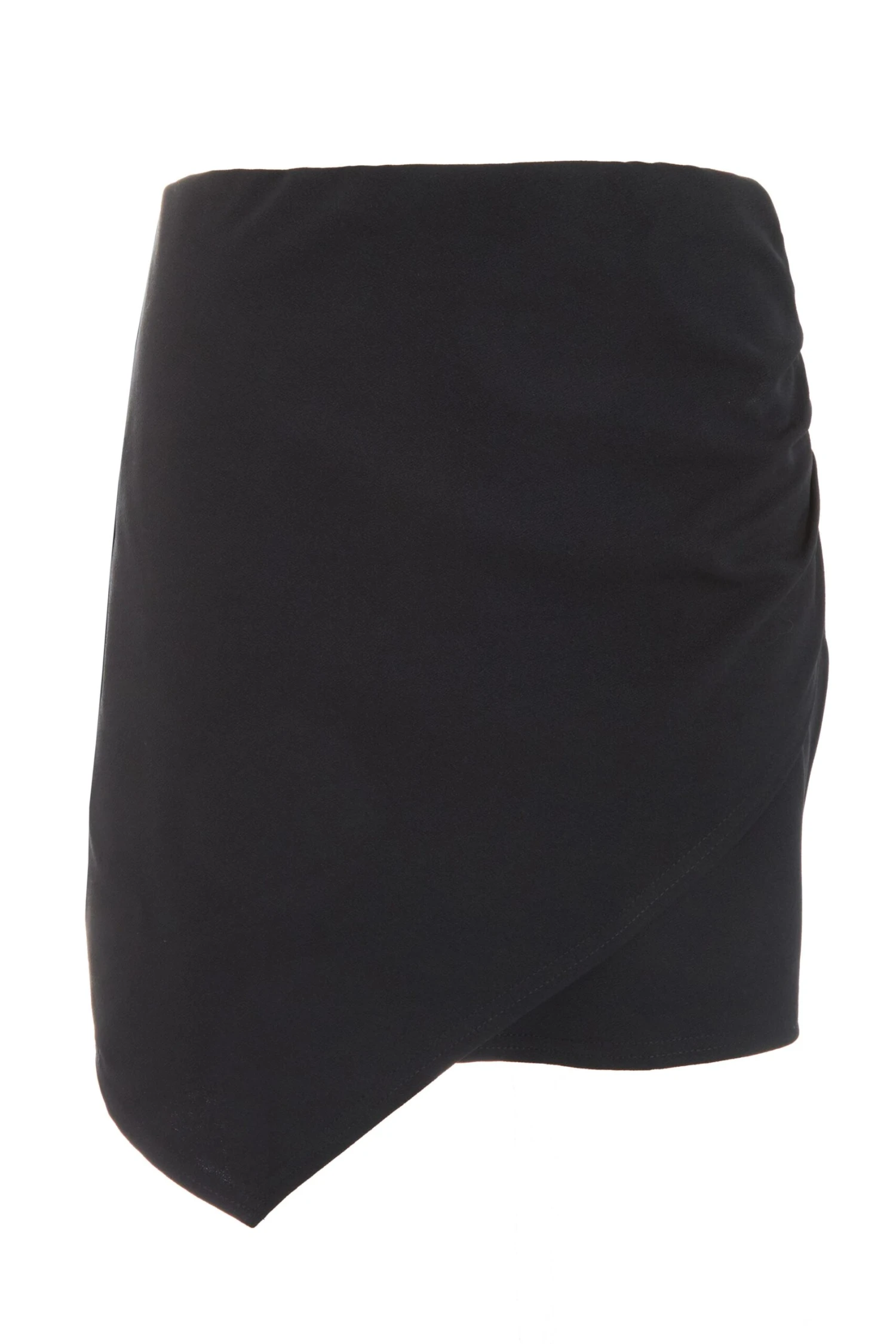 Black Ruched Wrap Mini Skirt 3 Black Ruched Wrap Mini Skirt