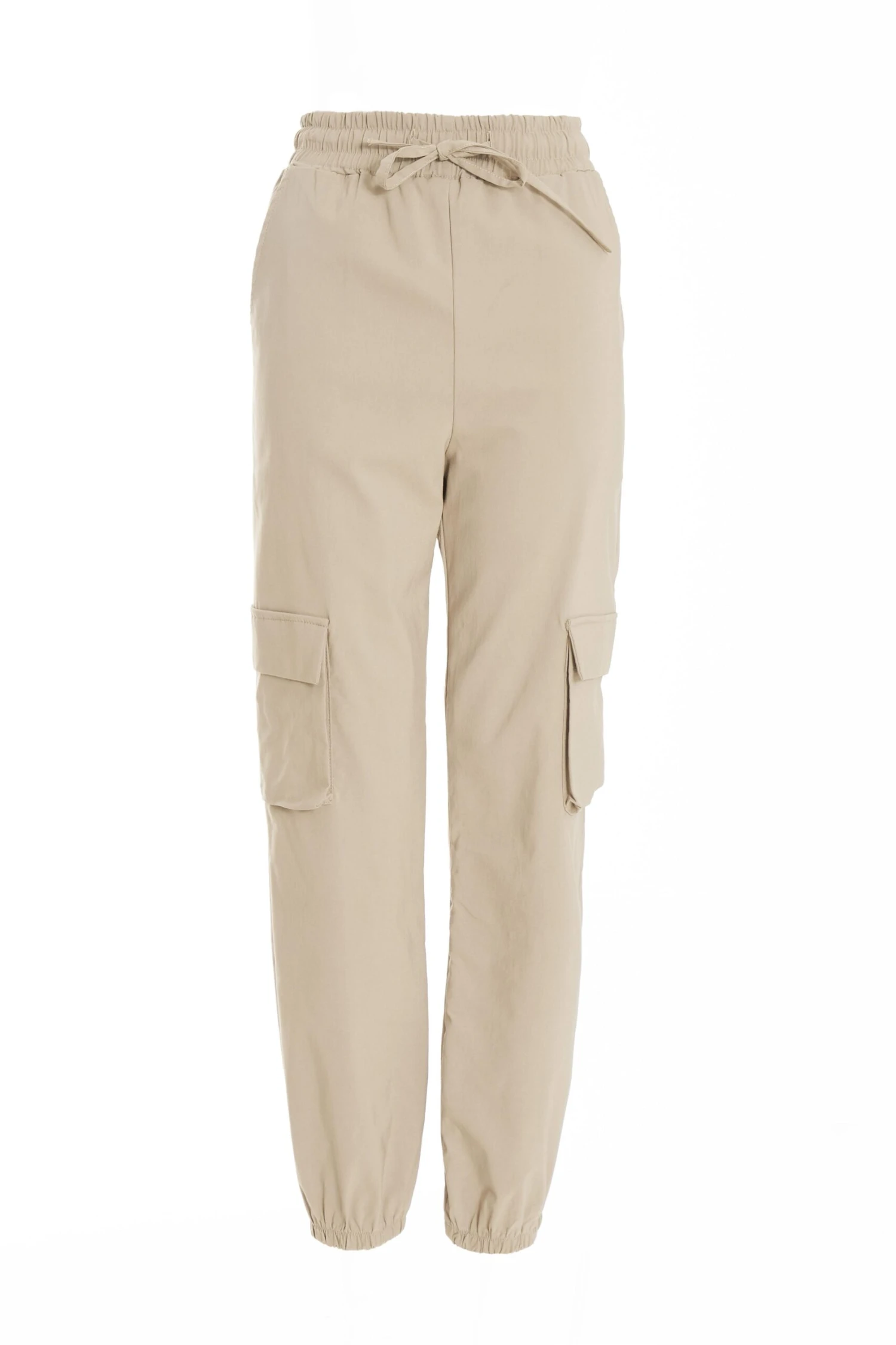 Stone Tie Waist Cargo Trousers 3 Stone Tie Waist Cargo Trousers