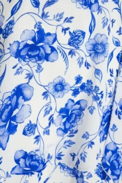 White Floral Wrap Mini Dress -Chic Summer Shop 00100038247 ZS