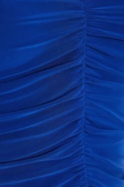 Royal Blue Ruched Crop Top -Chic Summer Shop 00100038262 ZS