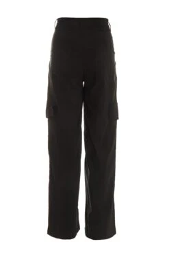 Black Wide Leg Cargo Trousers 12 Black Wide Leg Cargo Trousers -Chic Summer Shop 00100038266 ZB