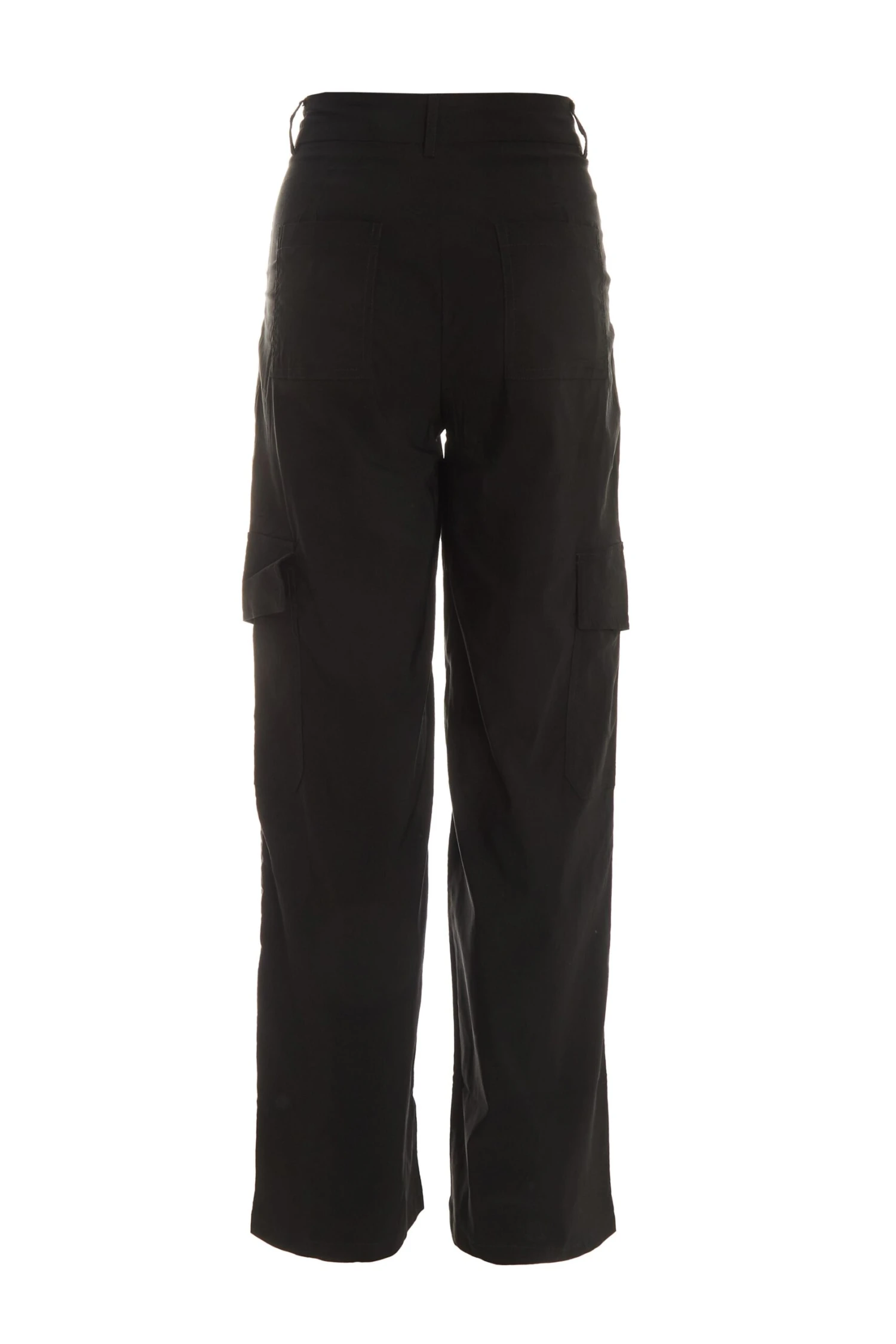 Black Wide Leg Cargo Trousers 7 Black Wide Leg Cargo Trousers - Image 5