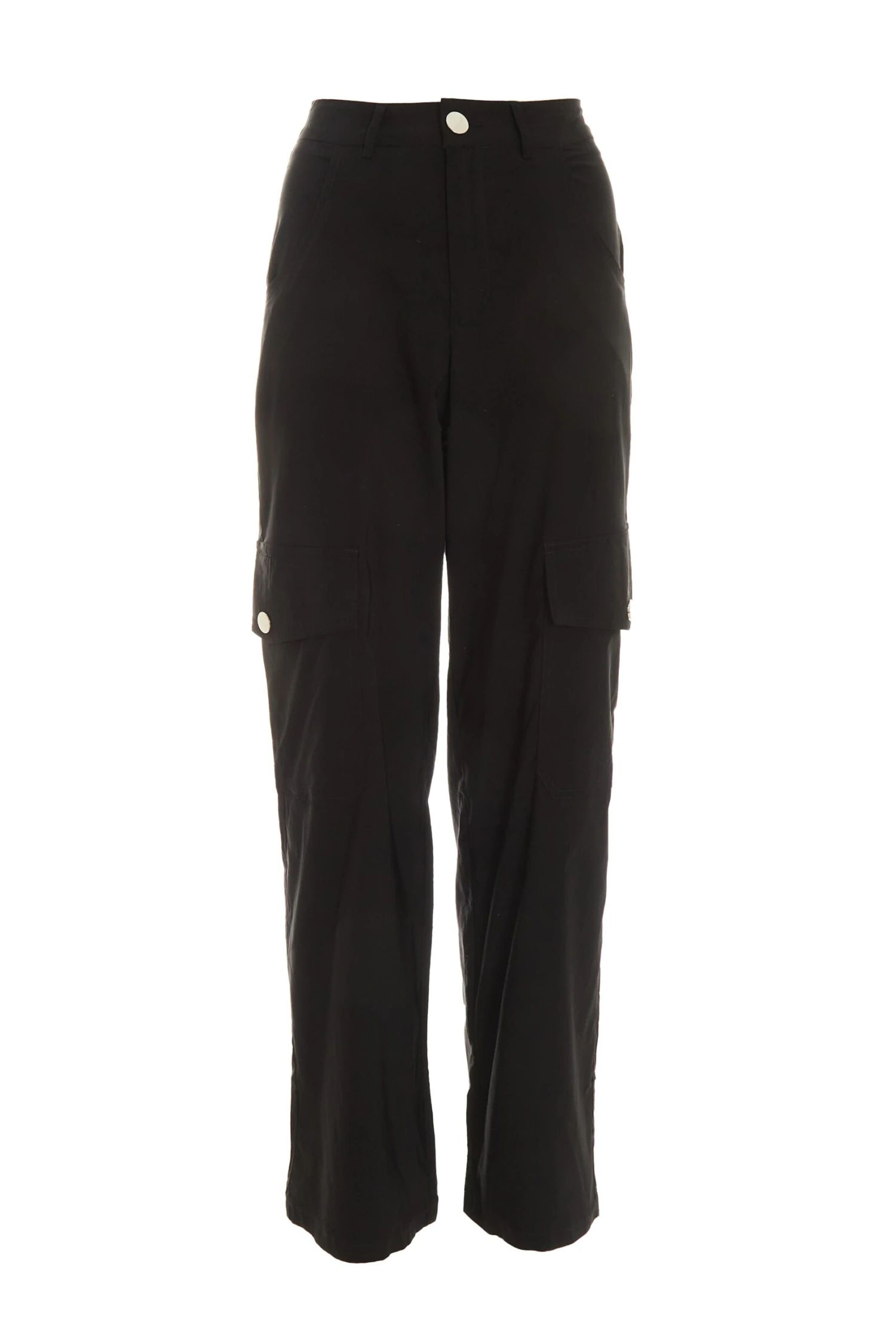 Black Wide Leg Cargo Trousers 3 Black Wide Leg Cargo Trousers