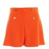 Orange Button Tailored Shorts 1 Orange Button Tailored Shorts -Chic Summer Shop 00100038286 ZM