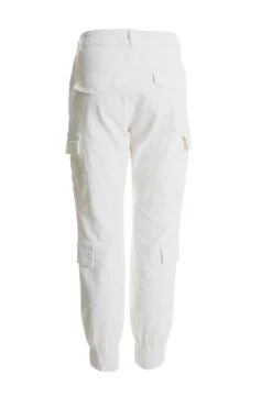 White Cargo Trousers -Chic Summer Shop 00100038340 ZB